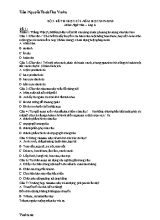 Bộ 3 đề thi học kì 2 môn Ngữ văn Lớp 6 - năm học 2019-2020 - Trần Nguyễn Thiện Thọ